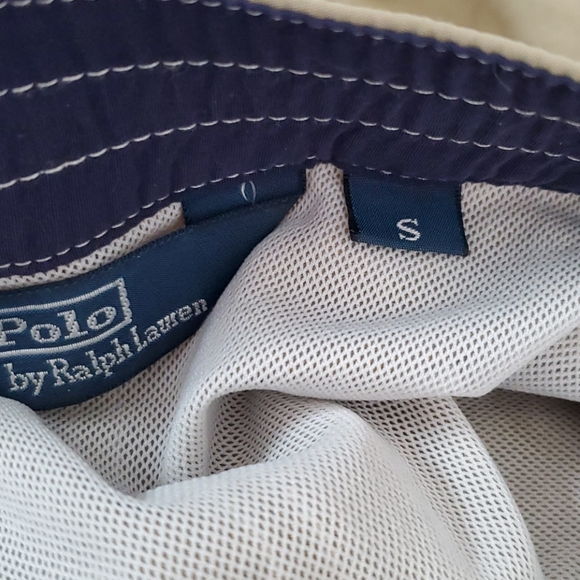 Polo Ralph Lauren Beige Swim Trunks Board Shorts - Picture 3 of 4